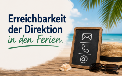 Erreichbarkeit in den Sommerferien